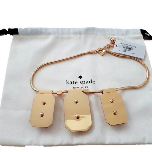 KATE SPADE 16" Adjustable JEWEL BIB Necklace - Picture 2 of 2